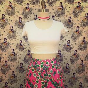 Vintage quilted maxi skirt